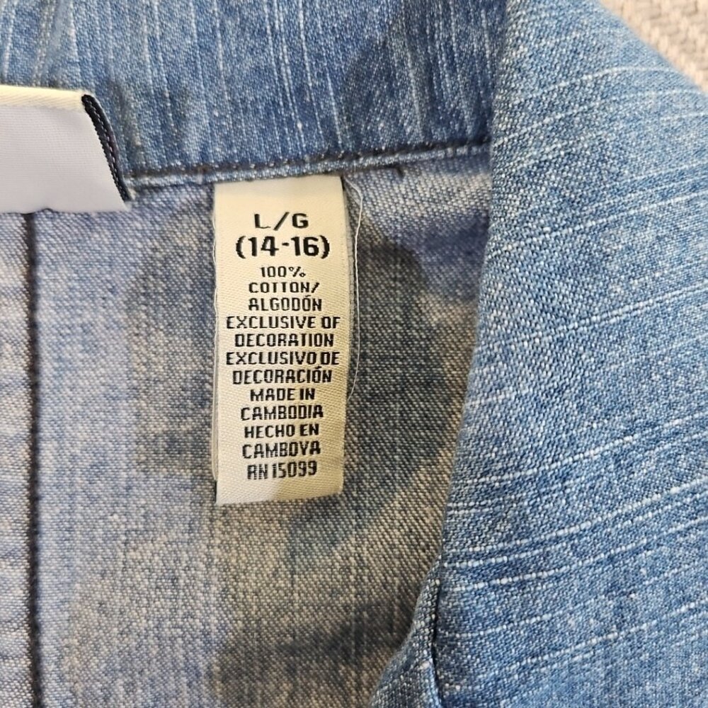 Classic Elements Button-Up Denim Jacket Women's L… - image 6